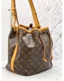 LOUIS VUITTON PETIT NOE BROWN MONOGRAM CANCAS BUCKET SHOULDER BAG 