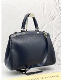 LOUIS VUITTON BREA HANDLE BAG IN BLUE EPI LEATHER WITH STRAP