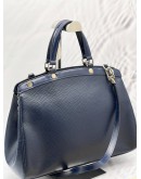 LOUIS VUITTON BREA HANDLE BAG IN BLUE EPI LEATHER WITH STRAP