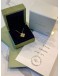 (BRAND NEW) 2023 VCA VAN CLEEF & ARPELS VINTAGE ALHAMBRA DIAMOND PENDANT NECKLACE IN 18K 750 YELLOW GOLD -FULL SET-