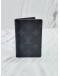 (UNUSED) 2024 MICROCHIP LOUIS VUITTON CARD HOLDER IN BLACK MONOGRAM ECLIPSE CANVAS -FULL SET-