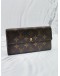 LOUIS VUITTON SARAH LONG WALLET BROWN MONOGRAM CANVAS -FULL SET-