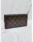 LOUIS VUITTON SARAH LONG WALLET BROWN MONOGRAM CANVAS -FULL SET-