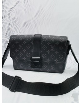 2023 MICROCHIP LOUIS VUITTON S-CAPE MESSENGER BAG IN BLACK MONOGRAM ECLIPSE CANVAS 