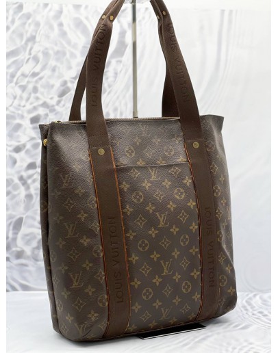 LOUIS VUITTON BROWN MONOGRAM CANVAS BEAUBORG TOTE SHOULDER BAG 