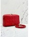 2016 CHRISTIAN DIOR FLAP CAMERA SHOULDER AND CROSSBODY BAG IN RED CANNAGE CALF LEATHER