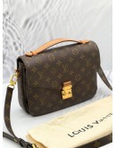 LOUIS VUITTON POCHETTE METIS MM CROSSBODY BAG IN BROWN MONOGRAM CANVAS GOLD HARDWARE