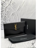 2019 YSL SAINT LAURENT UPTOWN LEATHER CLUTCH -FULL SET-