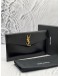 2019 YSL SAINT LAURENT UPTOWN LEATHER CLUTCH -FULL SET-