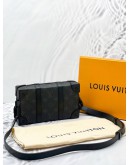 LOUIS VUITTON BLACK MONOGRAM TAURILLON SOFT TRUNK WALLET MICROCHIP - FULL SET-