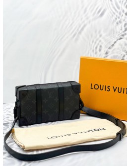 LOUIS VUITTON BLACK MONOGRAM TAURILLON SOFT TRUNK WALLET MICROCHIP - FULL SET-