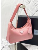 2021 PRADA RE-EDITION 2000 PINK TESSUTO NYLON SHOULDER BAG -FULL SET- 