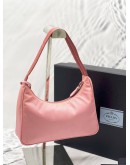 2021 PRADA RE-EDITION 2000 PINK TESSUTO NYLON SHOULDER BAG -FULL SET- 