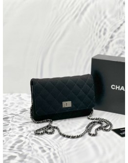 CHANEL REISSUE JERSEY WALLET ON CHAIN 