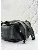 (LIKE NEW) 2020 MCM RETRO TRILOGIE STARK MEDIUM BACKPACK IN BLACK VISETOS LEATHER