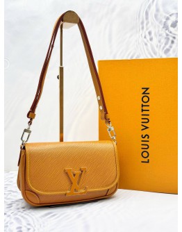 (UNUSED) 2023 LOUIS VUITTON BUCI SHOULDER AND CROSSBODY BAG IN GOLD MIEL EPI LEATHER -FULL SET-