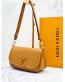 (UNUSED) 2023 LOUIS VUITTON BUCI SHOULDER AND CROSSBODY BAG IN GOLD MIEL EPI LEATHER -FULL SET-