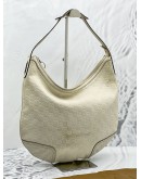 GUCCI GUCCISSIMA PRINCY HOBO OFF WHITE LEATHER SHOULDER BAG