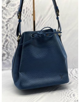 LOUIS VUITTON NEO BLUE EPI LEATHER BUCKLE BAG 