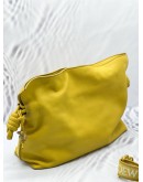 LOEWE MEDIUM FLAMENCO CLUTCH / CROSSBODY BAG IN MUSTARD YELLOW NAPPA CALFSKIN LEATHER 