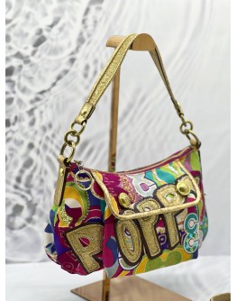 COACH X POPPY LIMITED EDITION MULTICOLOR SHOULDER BAG