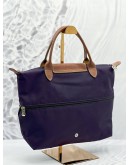 LONGCHAMP LE PLIAGE EXPANDABLE TREVAL BAG MEDIUM SIZE IN PRUPLE NYLON 