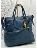 COACH RORY LEGACY TOTE HANDLE BAG IN BLUE LEATHER