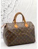 LOUIS VUITTON SPEEDY 30 HANDLE BAG IN BROWN MONOGRAM CANVAS WITH LOCK