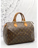 LOUIS VUITTON SPEEDY 30 HANDLE BAG IN BROWN MONOGRAM CANVAS WITH LOCK