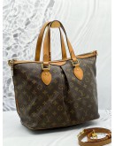 LOUIS VUITTON PALERMO PM BROWN MONOGRAM CANVAS WITH STRAP 