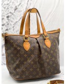 LOUIS VUITTON PALERMO PM BROWN MONOGRAM CANVAS WITH STRAP 