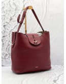 FURLA NET RED CALFSKIN LEATHER HOBO BAG 