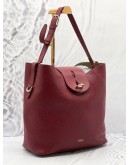 FURLA NET RED CALFSKIN LEATHER HOBO BAG 