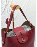 FURLA NET RED CALFSKIN LEATHER HOBO BAG 