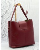 FURLA NET RED CALFSKIN LEATHER HOBO BAG 