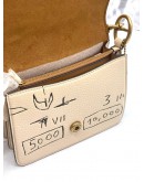 (LIKE NEW) COACH X JEAN MICHEL BASQUIAT IVORY SQUARE CROSSBODY BAG BEIGE