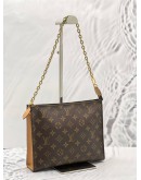 (LIKE NEW) 2024 MICROCHIP LOUIS VUITTON TOILETRY POUCH ON CHAIN (RARE PIECE) IN MONOGRAM CANVAS 