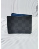 LOUIS VUITTON SLENDER WALLET IN BLACK DAMIER GRAPHITE CANVAS 