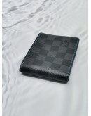 LOUIS VUITTON SLENDER WALLET IN BLACK DAMIER GRAPHITE CANVAS 