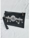 VERSACE GIANNI MEDUSA BLACK LEATHER CLUTCH