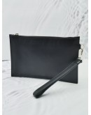 VERSACE GIANNI MEDUSA BLACK LEATHER CLUTCH