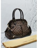 LOUIS VUITTON TREVI PM DAMIER EBENE CANVAS HANDLE BAG