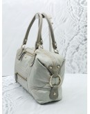 TOD'S GREY NYLON TOP HANDLE BAG 