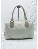 TOD'S GREY NYLON TOP HANDLE BAG 