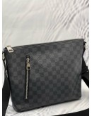 LOUIS VUITTON MICK PM BLACK GRAPHITE CANVAS MESSENGER BAG 