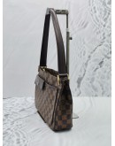 LOUIS VUITTON AUBAGNE SHOULDER BAG IN BROWN DAMIER EBENE CANVAS GHW