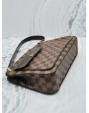 LOUIS VUITTON AUBAGNE SHOULDER BAG IN BROWN DAMIER EBENE CANVAS GHW