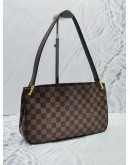 LOUIS VUITTON AUBAGNE SHOULDER BAG IN BROWN DAMIER EBENE CANVAS GHW