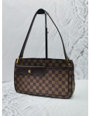 LOUIS VUITTON AUBAGNE SHOULDER BAG IN BROWN DAMIER EBENE CANVAS GHW