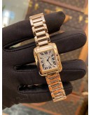 (LIKE NEW) 2012 CARTIER TANK ANGLAISE REF W5310013 18K 750 ROSE GOLD 30.2MM QUARTZ WATCH -FULL SET-